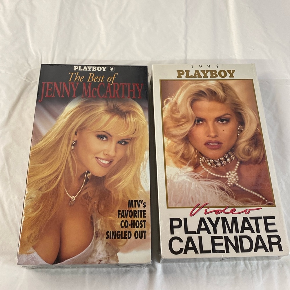 Vintage Sealed Playboy VHS Best Of Jenny McCarthy 1994 Video Playmate Calendar‎